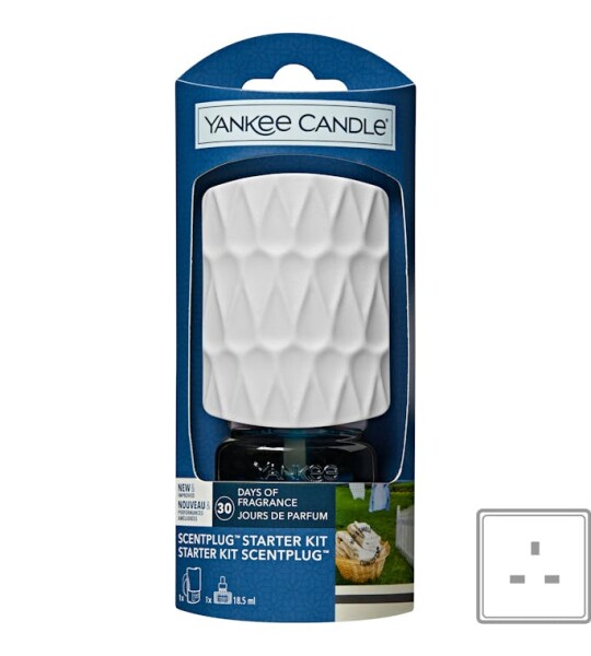 Yankee Candle Electric Diffuser Starter Kit - Clean Cotton