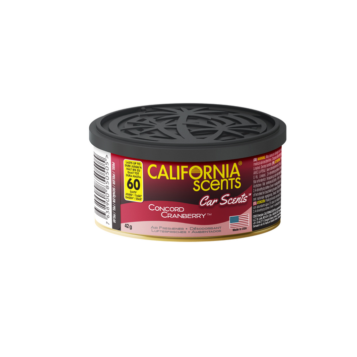 California Scents Organic Can Air Fresheners | Concord Cranberry