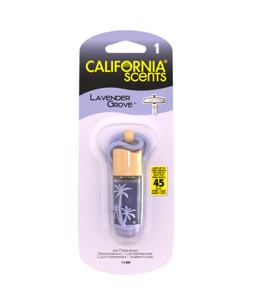California Scents Car Air Freshener Hanging Vail | Lavender Grove