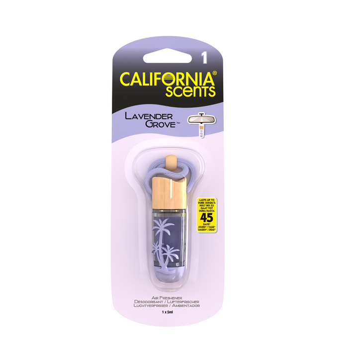 California Scents Car Air Freshener Hanging Vail | Lavender Grove
