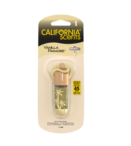 California Scents Car Air Freshener Hanging Vail | Vanilla Paradise