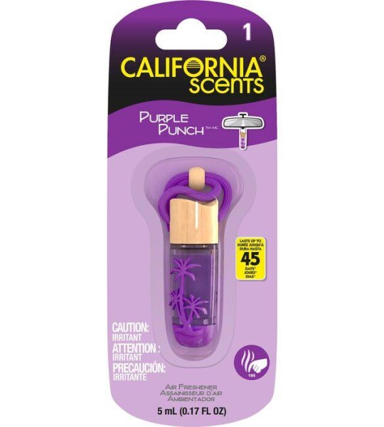 California Scents Car Air Freshener Hanging Vail | Purple Punch