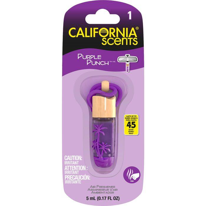 California Scents Car Air Freshener Hanging Vail | Purple Punch