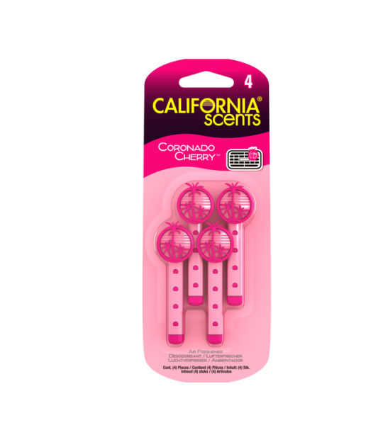 California Scents Vent Stick 4pk Air Fresheners | Coronado Cherry