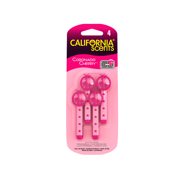 California Scents Vent Stick 4pk Air Fresheners | Coronado Cherry
