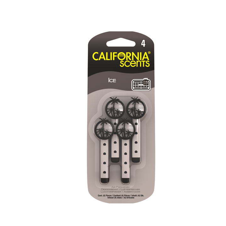 California Scents Vent Stick 4pk Air Fresheners | Ice