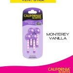 California Scents Vent Stick 4pk Air Fresheners | Monterey Vanilla