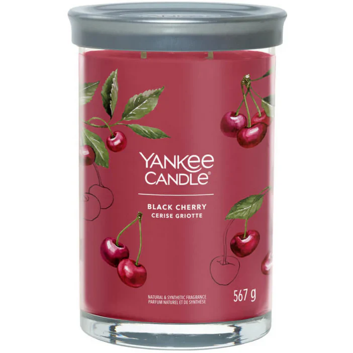 Yankee Candle Signature Scented Candle | Black Cherry Large Tumbler Candle