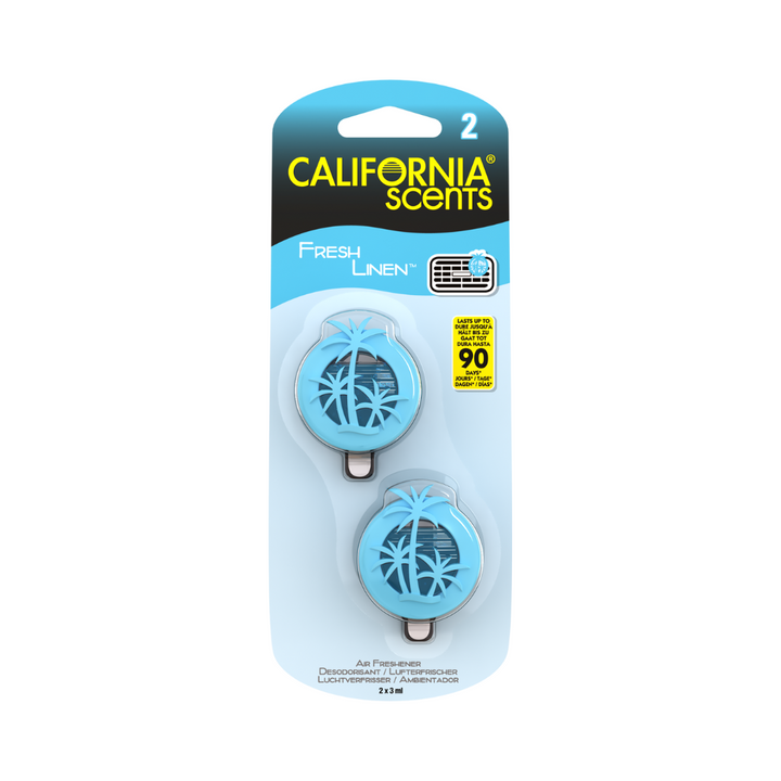 California Scents Mini Diffuser 2pk | Fresh Linen
