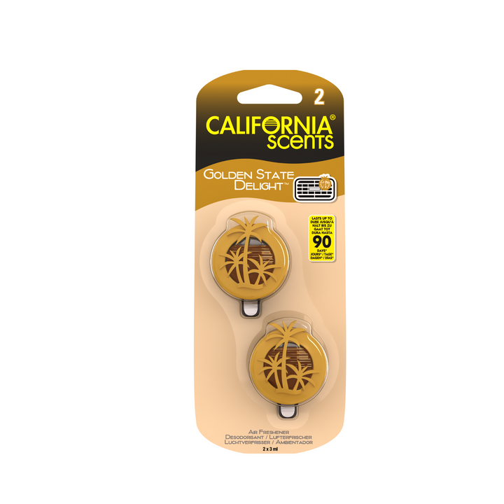 California Scents Mini Diffuser 2pk | Golden State Delight