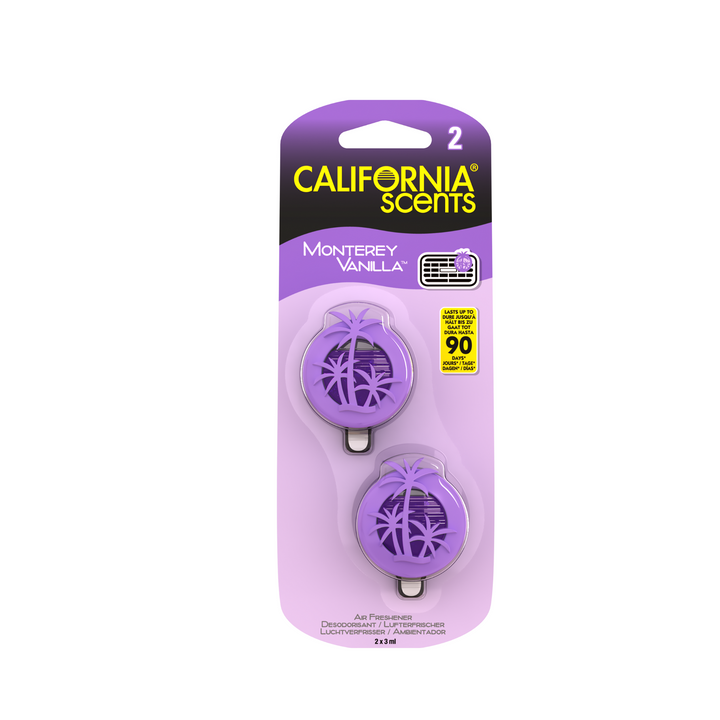 California Scents Mini Diffuser 2pk | Monterey Vanilla