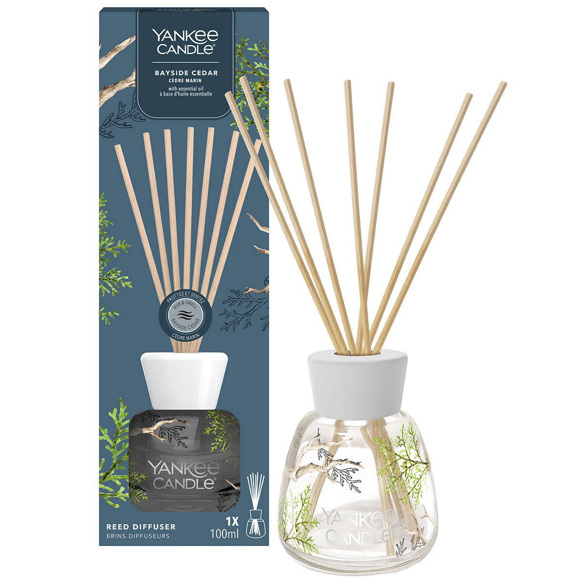 Yankee Candle Signature Reed Diffuser | Bayside Cedar | 100ml