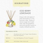 Yankee Candle Signature Reed Diffuser | Iced Berry Lemonade | 100ml
