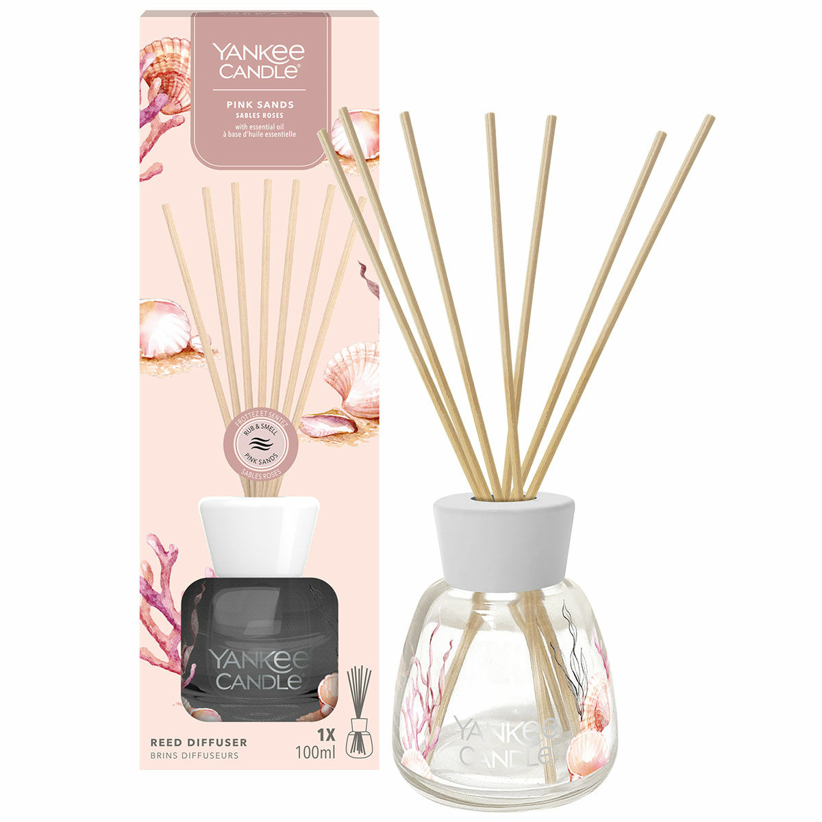 Yankee Candle Signature Scented Reed Diffuser | Pink Sands 100ml
