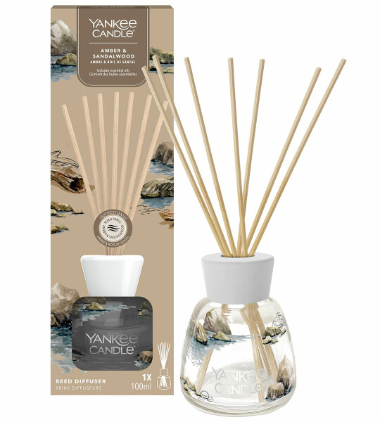 Yankee Candle Signature Reed Diffuser | Amber & Sandalwood | 100ml