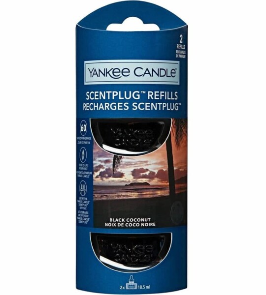 Yankee Candle Electric Scent Plug Fragrance Refill - Black Coconut 2 X 18.5ml