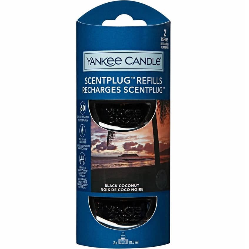 Yankee Candle Electric Scent Plug Fragrance Refill - Black Coconut 2 X 18.5ml