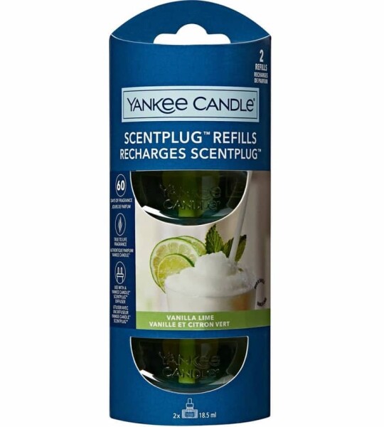 Yankee Candle Electric Scent Plug Fragrance Refill - Vanilla Lime 2 X 18.5ml