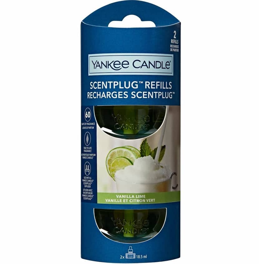 Yankee Candle Electric Scent Plug Fragrance Refill - Vanilla Lime 2 X 18.5ml