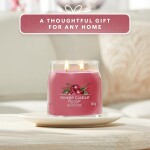 Yankee Candle Signature Scented Candle | Black Cherry Medium Jar Candle with Double Wicks