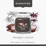 Yankee Candle Signature Scented Candle | Black Coconut Medium Jar Candle with Double Wicks