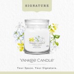 Yankee Candle Signature Scented Candle | Midnight Jasmine Medium Jar Candle with Double Wicks
