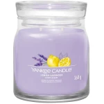 Yankee Candle Signature Scented Candle | Lemon Lavender Medium Jar Candle with Double Wicks