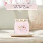 Yankee Candle Signature Scented Candle | Pink Cherry Vanilla Medium Jar Candle with Double Wicks