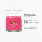 Yankee Candle Signature Scented Candle | Red Raspberry Medium Jar Candle with Double Wicks