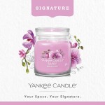 Yankee Candle Signature Scented Candle | Wild Orchid Medium Jar Candle with Double Wicks