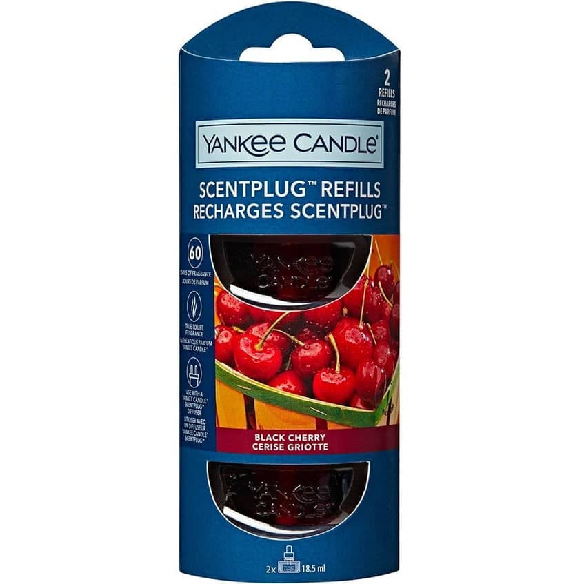 Yankee Candle Electric Scent Plug Fragrance Refill - Black Cherry  2 X 18.5ml