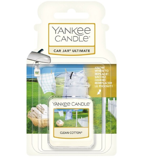 Yankee Candle Clean Cotton Ultimate Car Jar Air Freshener