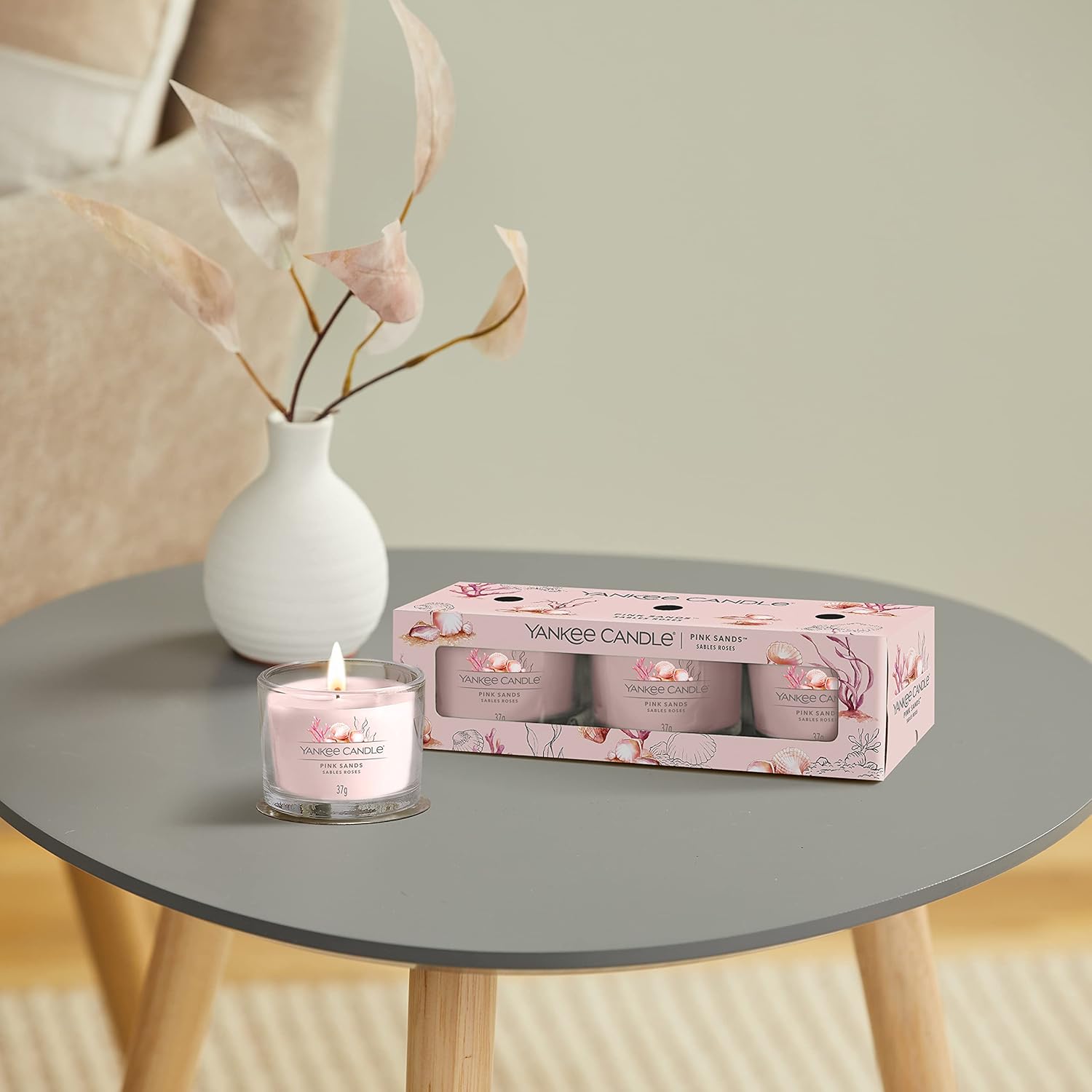 Yankee Candle Scented Candles Gift Set | Pink Sands Filled Votive Candles